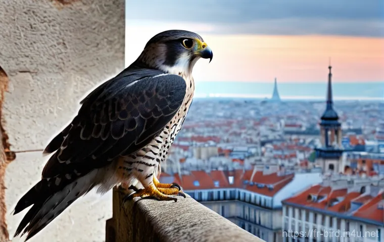 황조롱이와 매의 차이 - **Prompt 2: Peregrine Falcon in a Powerful Dive**
    A majestic Peregrine Falcon (Faucon p&egrave;lerin) i...